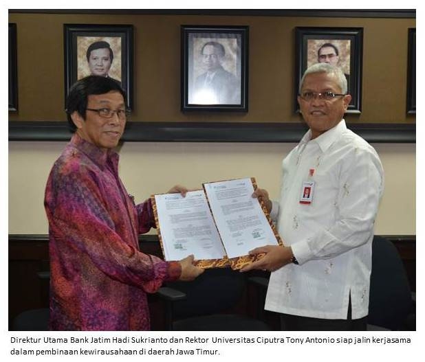 Signed MoU bankjati and Ciputra of University